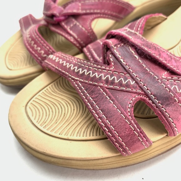 LAND'S END Purple Slides Sandals Flip Flops sz 7 D - Picture 9 of 16